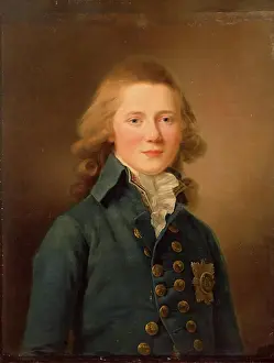 Jean Louis Prints: Portrait of Grand Duke Alexander Pavlovich, 1792. Creator: Jean Louis Voille