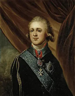 Alexander Prints: Portrait of Grand Duke Alexander Pavlovich, 1st quarter of 19th century. Creator: Unknown
