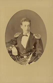 Monochrome Picture Collection: Portrait of Grand Duke Constantine Constantinovich of Russia (1858-1915), c. 1874
