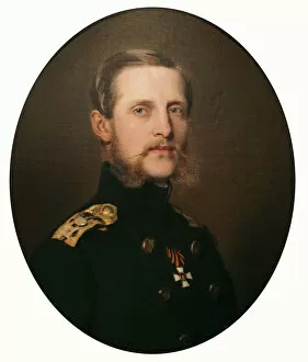 Images Dated 21st June 2011: Portrait of the Grand Duke Konstantin Nikolaevich, 1859. Artist: Franz Xaver Winterhalter