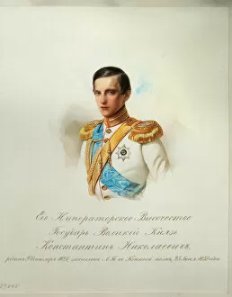 Portrait of Grand Duke Konstantin Nikolaevich of Russia (1827-1892) (From the Album of the Imperial Horse Guards)