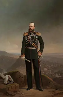 1879 Prints: Portrait of Grand Duke Mikhail Nikolayevich, 1879. Creator: Georg von Bothmann