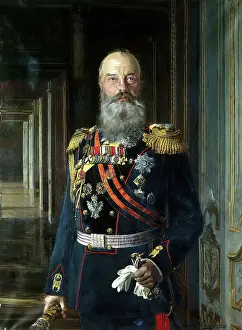 Commander Prints: Portrait of Grand Duke Mikhail Nikolayevich, 1913. Creator: Ernst von Liphart