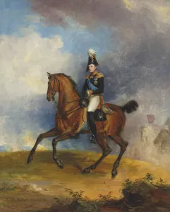 Portrait of Grand Duke Nikolai Pavlovich (1796-1855) on horseback , 1822 Portrait of Grand Duke Nikolai Pavlovich (1796-1855) on horseback , 1822