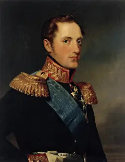 Braid Prints: Portrait of Grand Duke Nikolay Pavlovich, 1824. Creator: George Dawe
