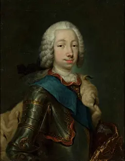 Tsars Prints: Portrait of Grand Duke Pyotr Fyodorovitch (1728-1762)