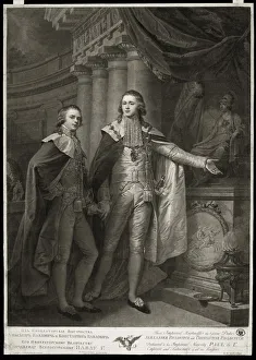 Emperor Alexander Prints: Portrait of Grand Dukes Alexander Pavlovich and Constantine Pavlovich of Russia
