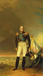 Braid Prints: Portrait of Grand Prince Konstantin Pavlovich (1779-1831), 1834. Creator: George Dawe