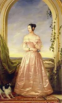 Human Prints: Portrait of Grand Princess Alexandra Nikolayevna, 1840. Creator: Christina Robertson