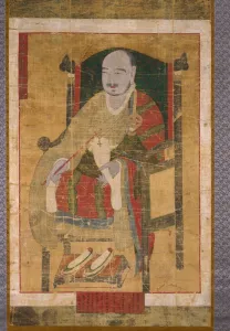 Buddhist Prints: Portrait of the Great Master Seosan, late 17th-18th century. Creator: Unknown
