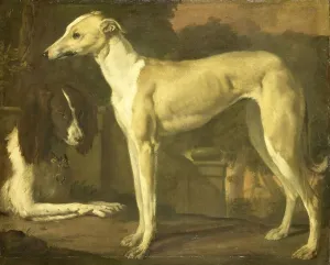 Jan Weenix Prints: Portrait of a Greyhound and Spaniel, 1665-1680. Creator: Jan Weenix