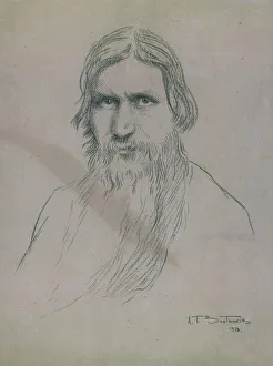 Portrait of Grigori Yefimovich Rasputin (1869-1916), 1916