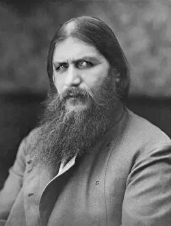 Alexandra Fyodorovna Gallery: Portrait of Grigori Yefimovich Rasputin (1869-1916), 1910s