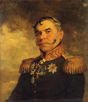 Sideburns Prints: Portrait of Grigory I. Lisanevich (1756-1832), 1822. Creator: Workshop of George Dawe