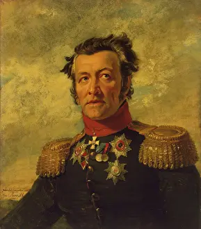 Gregor Prints: Portrait of Grigory M. Berg (1765-1833 or 1838) (1st), 1822. Creator: George Dawe