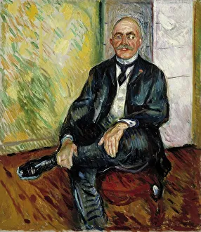 Portrait of Gustaf Schiefler, 1908. Creator: Edvard Munch