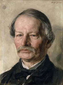 Portrait of Gustav Freytag (1816-1895), 1886. Creator: Stauffer-Bern, Karl (1857-1891)