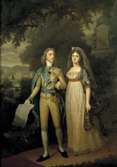 Portrait of Gustav IV Adolf of Sweden (1778-1837) and Frederica Dorothea Wilhelmina of Baden (1781-1)