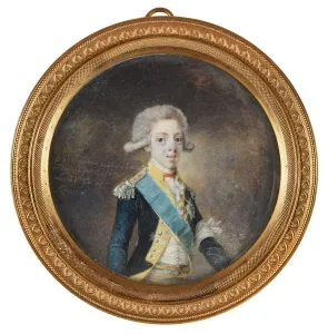Gouache On Horn Prints: Portrait of Gustav IV Adolf of Sweden, 1792. Artist: Lafrensen, Niclas (1737-1807)