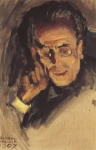 Akseli 1865 1931 Prints: Portrait of Gustav Mahler, 1907. Artist: Gallen-Kallela, Akseli (1865-1931)