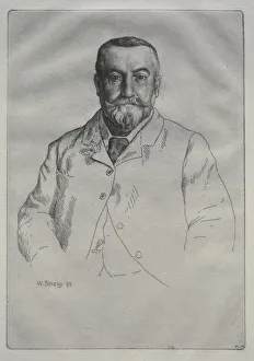 Late 19th Century Prints: Portrait of H. Cock, 1895. Creator: William Strang (British, 1859-1921)