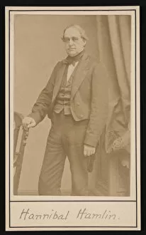 Maine United States Of America Gallery: Portrait of Hannibal Hamlin (1809-1891), 1857. Creator: Bradys National Photographic