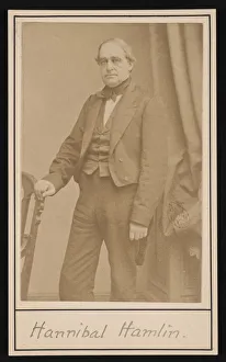Vice President Prints: Portrait of Hannibal Hamlin (1809-1891), 1857. Creator: Bradys National Photographic