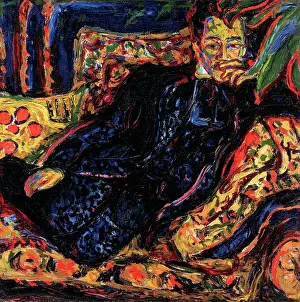 Kirchner Prints: Portrait of Hans Frisch, 1907. Creator: Kirchner, Ernst Ludwig (1880-1938)