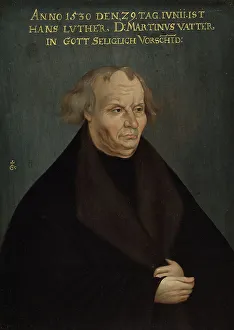 Double Chin Prints: Portrait of Hans Luther, 18th century. Creator: Unknown