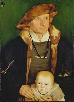 Portrait of Hans Urmiller and his Son, c1525 [?]. Creator: Barthel Beham