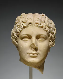 Claudius Prints: Portrait Head of Agrippina the Younger, about A.D. 50. Creator: Unknown