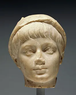 Mercury Prints: Portrait Head of a Boy as Mercury, second half of 2nd century A.D. Creator: Unknown