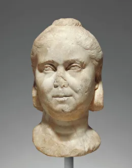 Italian Marble Prints: Portrait Head of an Empress, second quarter of 3rd century A.D. Creator: Unknown