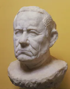 Italian Marble Prints: Portrait Head of Man, late 1st century B.C. Creator: Unknown