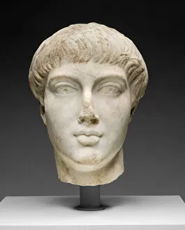Portrait Head of a Youth, 14-68, reworked by the late 4th-early 5th century