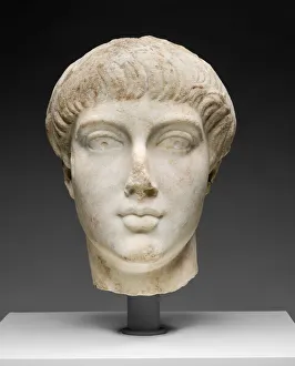 Portrait Head of a Youth, 14-68, reworked by the late 4th-early 5th century