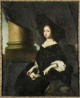 Ehrenstrahl Collection: Portrait of Hedvig Eleonora of Holstein-Gottorp (1636-1715), Queen of Sweden, c. 1670