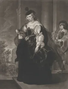 Boydell Gallery: Portrait of Helena Fourment, with a young page behind her, 1782