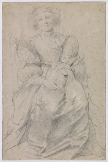 Helene Fourment Prints: Portrait of Helene Fourment, c. 1630-1631. Artist: Rubens, Pieter Paul (1577-1640)
