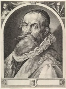 Draftsman Prints: Portrait of Hendrick Goltzius, pub. 1617. Creator: Dutch School (17th Century)