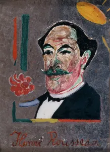 Portrait of Henri Rousseau, 1911. Creator: Marc, Franz (1880-1916)