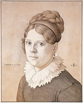 Schnorr Von Carolsfeld Prints: Portrait of Henriette Schnorr von Carolsfeld