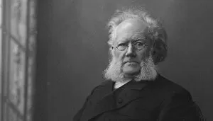 Ibsen Gallery: Portrait of Henrik Ibsen (1828-1906). Artist: Anonymous