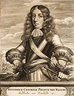 Portrait of Henry Casimir II (1657-1696), Prince of Nassau-Dietz, 1675. Creator: Anonymous Portrait of Henry Casimir II (1657-1696), Prince of Nassau-Dietz, 1675. Creator: Anonymous