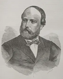 Portrait of Henry d'Artois (1820-1883), Count of Chambord, 1871. Creator: Marcelo Paris.<br> Portrait of Henry d'Artois (1820-1883), Count of Chambord, 1871