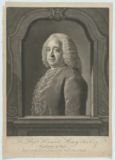 Liotard Giovanni Stefano Prints: Portrait of Henry Fox, 1756. Creator: James McArdell