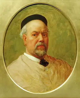 Art Collection Prints: Portrait of Henry Hugh Armstead, RA, 1884. Creator: John Evan Hodgson