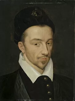 Henry Iii Gallery: Portrait of Henry III of France. Artist: Clouet, Francois, (School)