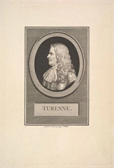 Auvergne Collection: Portrait of Henry de la Tour, Vicomte de Turenne, 1800. Creator: Augustin de Saint-Aubin
