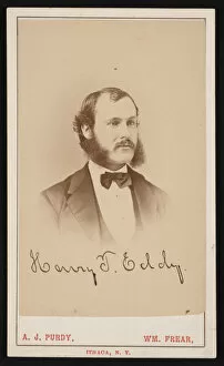 Albert J Purdy Collection: Portrait of Henry Turner Eddy (1844-1921), 1870s. Creator: Purdy & Frear